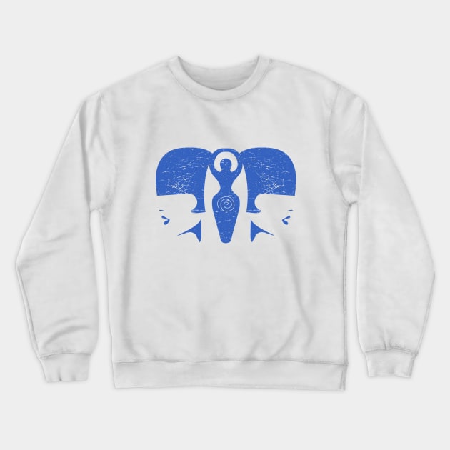 Triple Moon Goddess Crewneck Sweatshirt by tatadonets